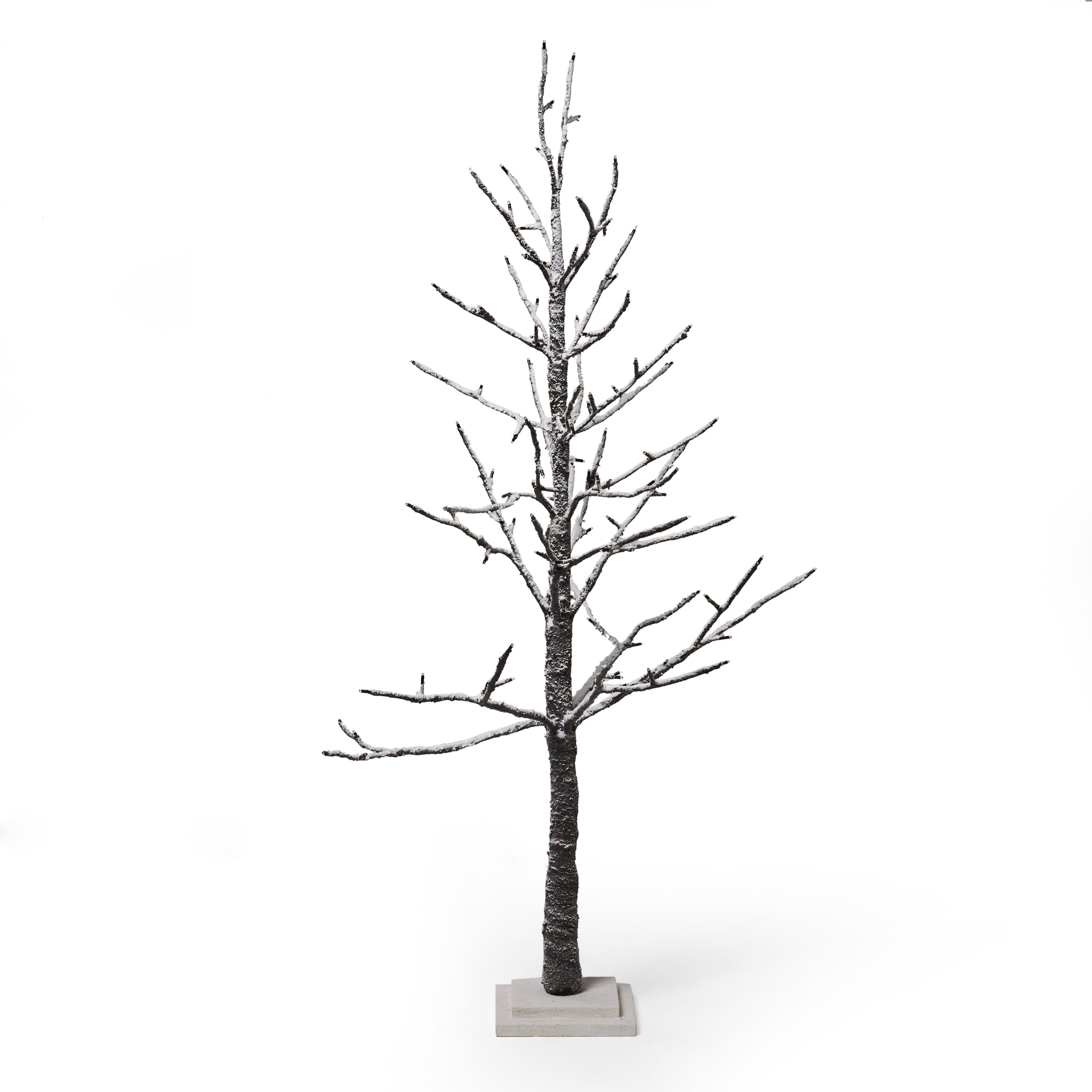 Ahmiya 4 foot Pre Lit 114 Warm White LED Artificial Christmas Twig Tree Default Title