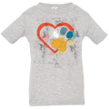 LOVE HEART PAW PRINT Infant Jersey T-Shirt