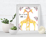Giraffe Print - giraffe art - giraffe print - ideal for giraffe lovers - nursery print - ideal gift for baby shower - new baby gift