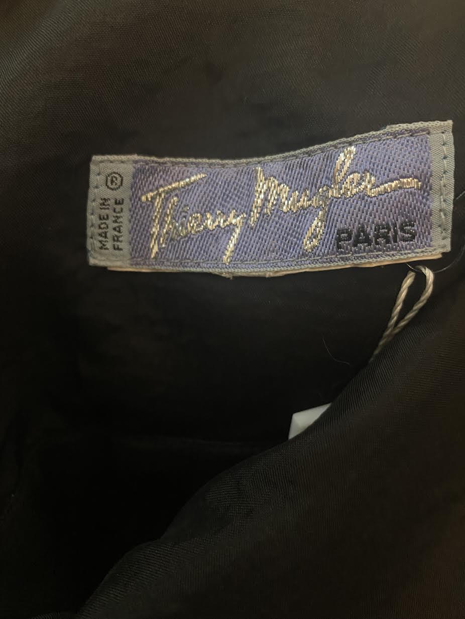 Vintage - 90'S Thierry Mugler Velvet Dress / Black - XS