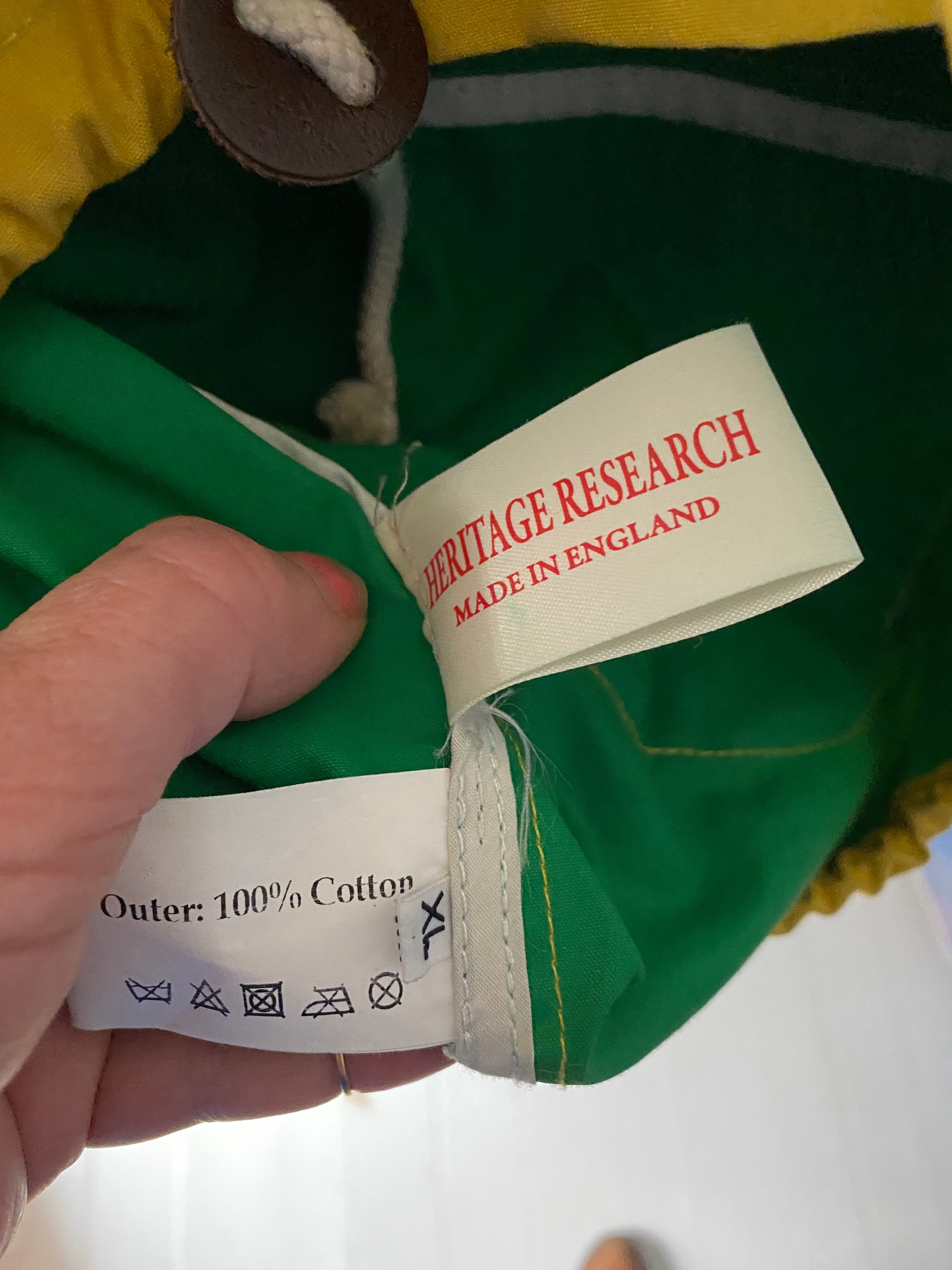 Resale - Heritage Research  Overcoat / Yellow - L/XL