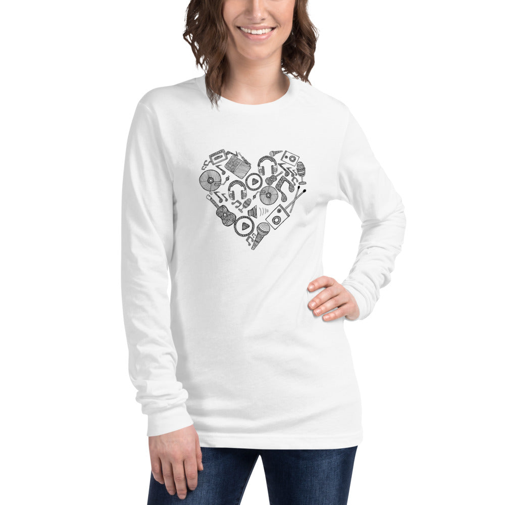 Color My Heart Women\'s Long Sleeve T-Shirt – Enchant by Parisa