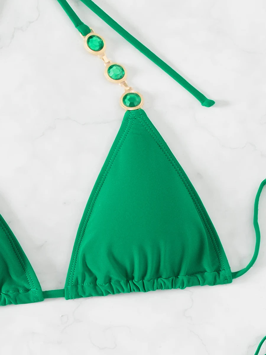 JADEY'S CLOSET Bellissima Green Bikini for Women