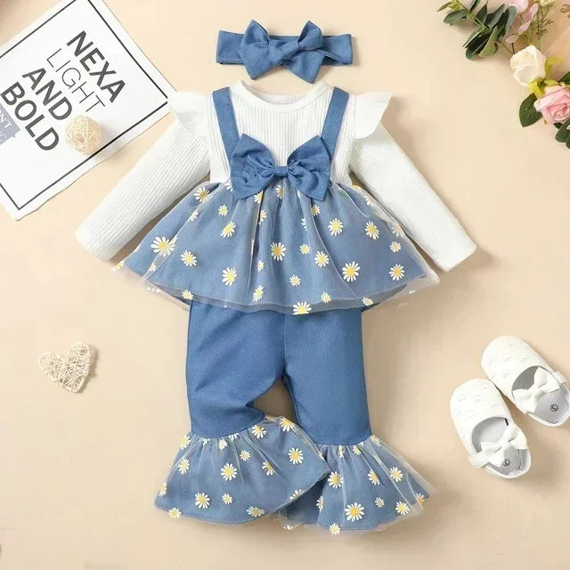 The Denim Daisy Bell Outfit for Baby Girls
