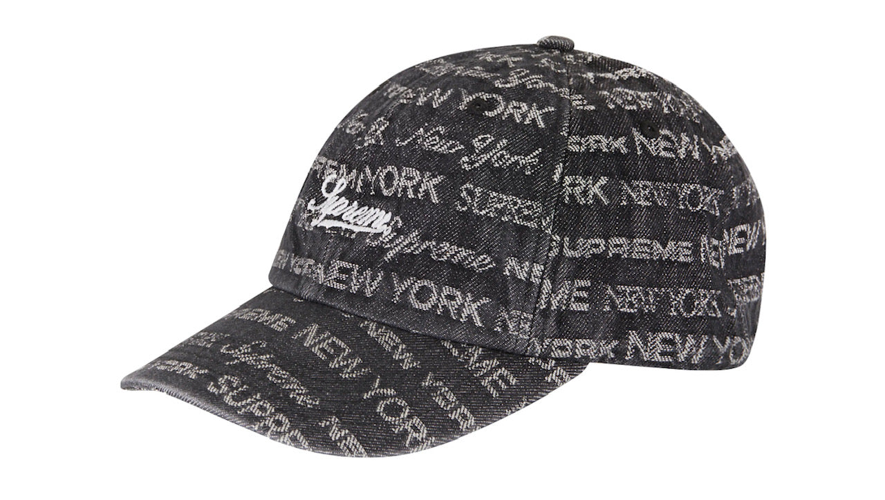 RIF LA - Supreme Multi Type Jacquard Denim 6-Panel black