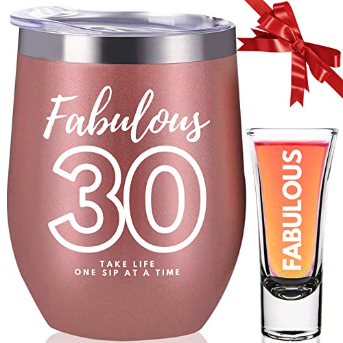 Mduoduo Not a Day Over Fabulous Wine Tumbler Fun Birthday Gifts Mug Gift  Ideas for Women 