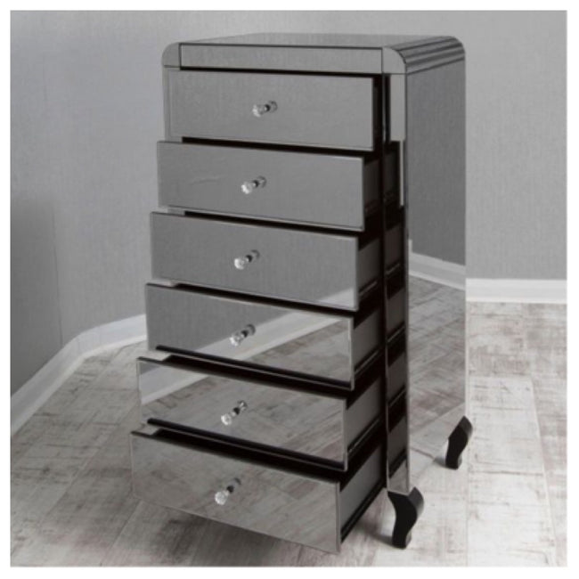 tall boy mirrored drawers