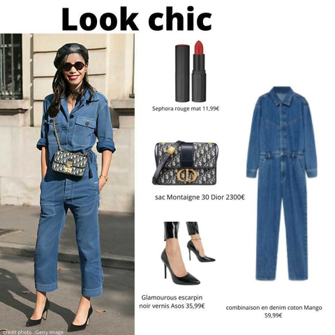 La combinaison jean femme - Look chic