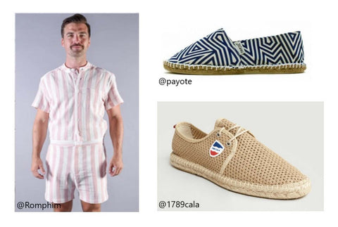 Romphim combishort + espadrilles