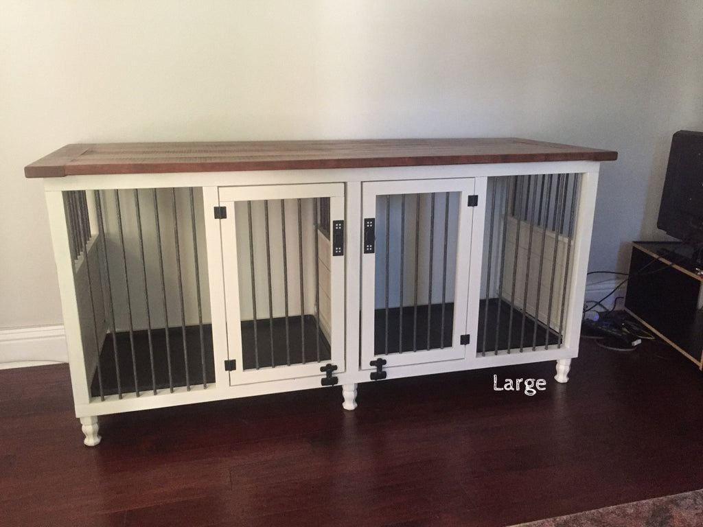 twin dog cage