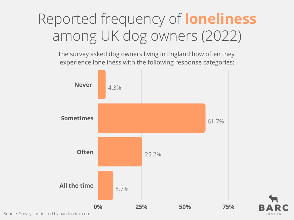 Graph Showing Loneliness in UK Dog Owners