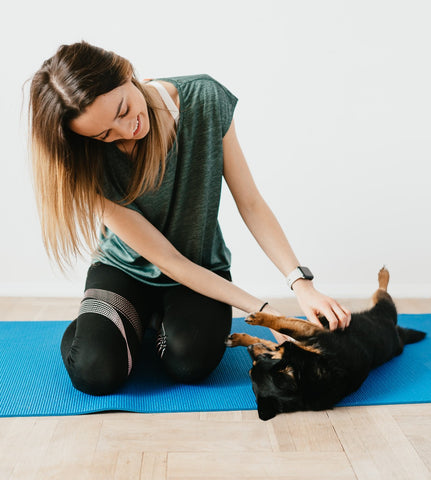 Dog Yoga with Owner for Spiritual Wellness