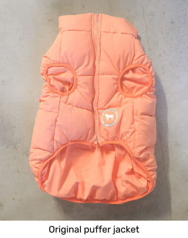 Original coral puffer jacket