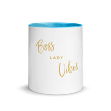 Load image into Gallery viewer, Boss Lady Vibes Mug with Color Inside, Entrepreneur Women, Women Who Lead, Girl Boss, Boss Lady, Women T-shirt, Entrepreneur Empowerment, Boss Women