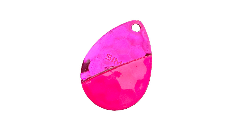 TRANSPARENT PINK MEXICAN HAT _ SIMON 3.5 Colorado Spinner Blade
