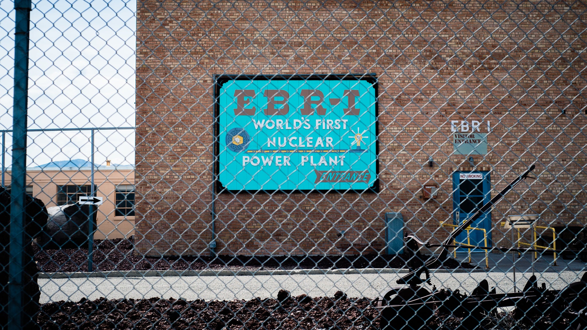 Entrance sign for EBR-1. The Worlds First Nuclear Reactor.