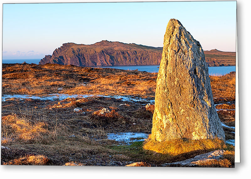 Clogher Head Megalith - Dingle Ireland Greeting Card