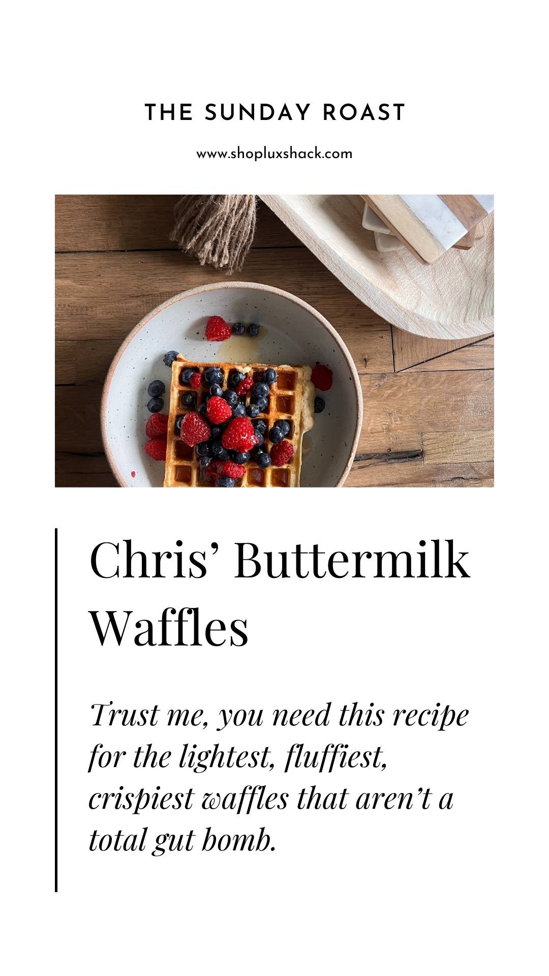 Chris' Buttermilk Waffles