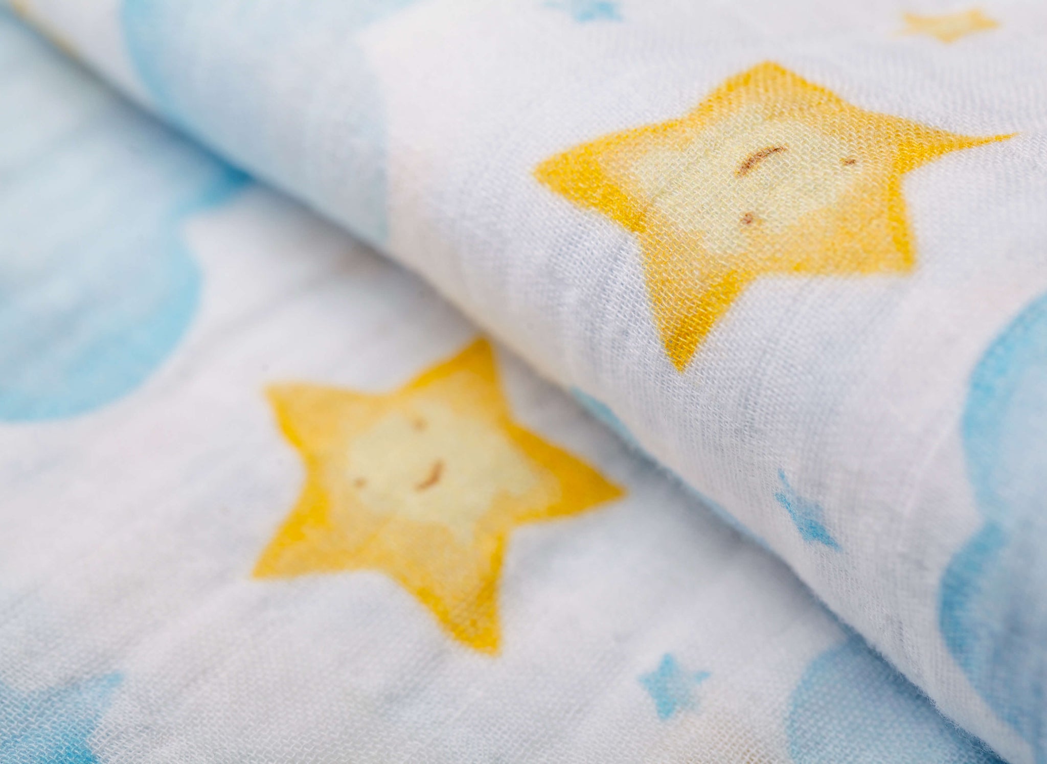 moon and stars swaddle