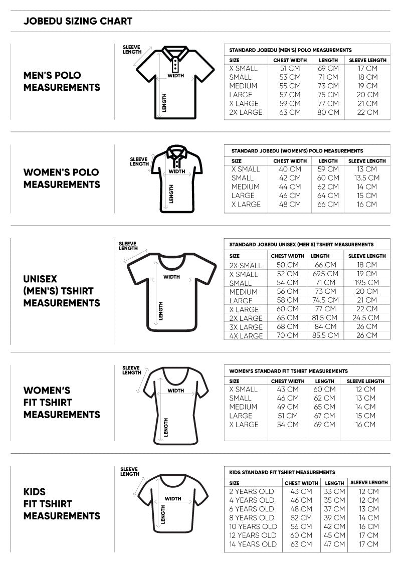 jordan t shirt size chart