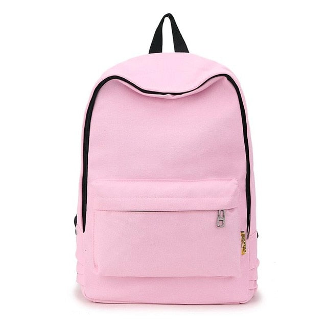 plain pink backpack