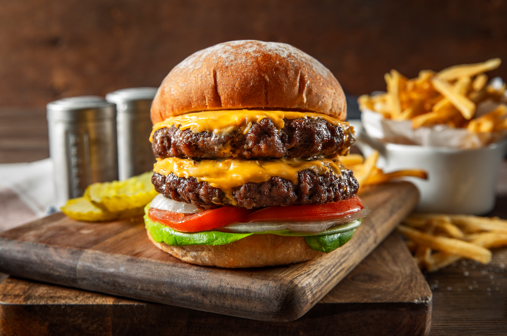 Bacon Black 'n Bleu Cheese Sliders With Crispy Onion Straws Recipe