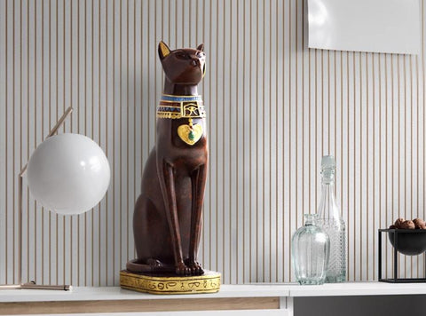 Statue Chat Egyptien Deesse Bastet Yellowdeco