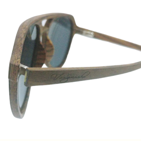 Wooden aviator glasses
