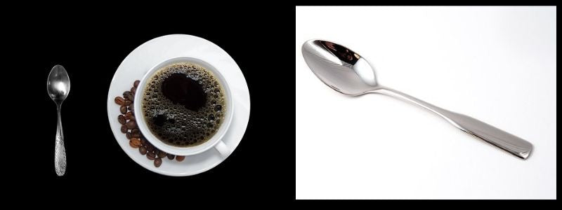 Quelles différences entre une cuillère à thé et une cuillère à café ?