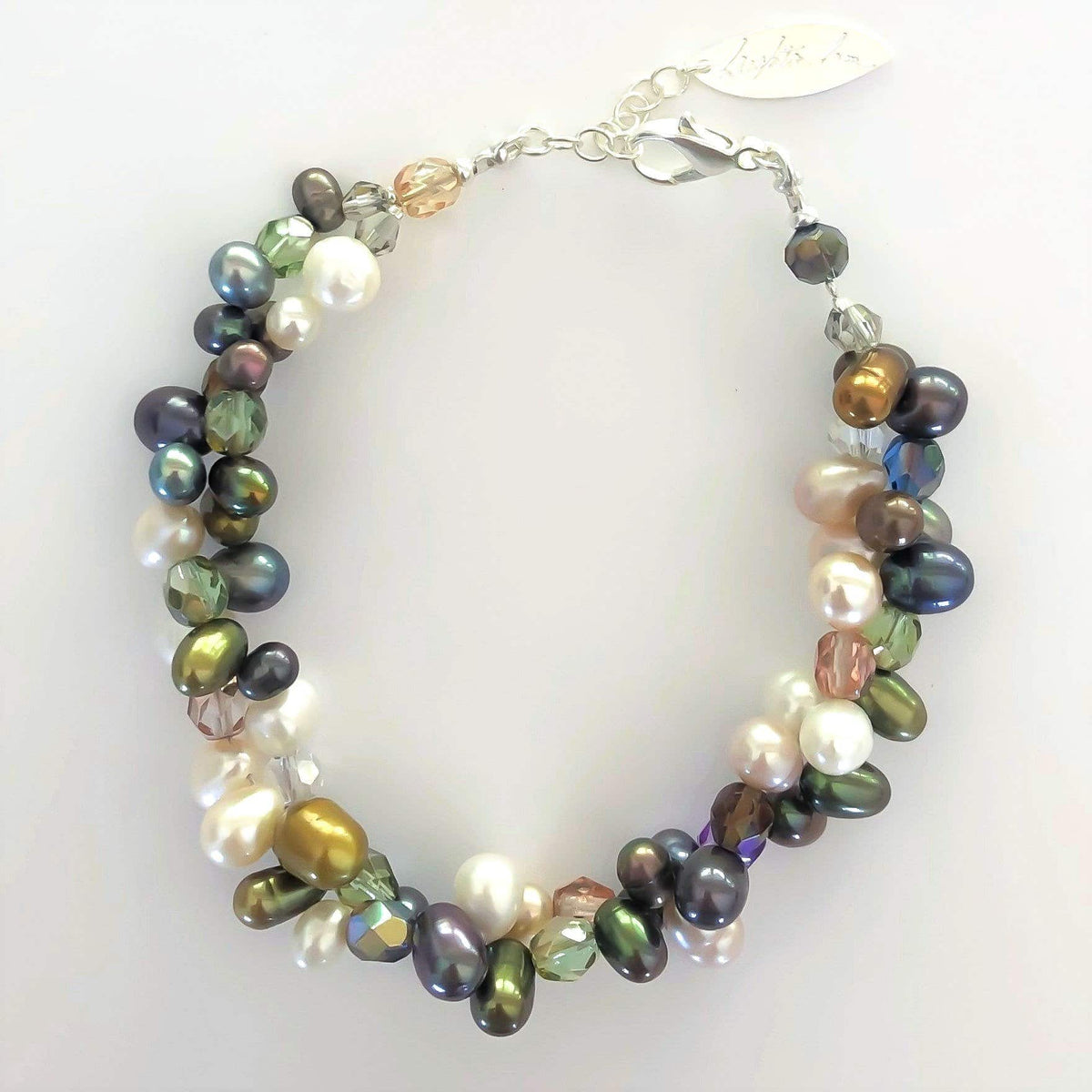 multi strand freshwater pearl bracelet