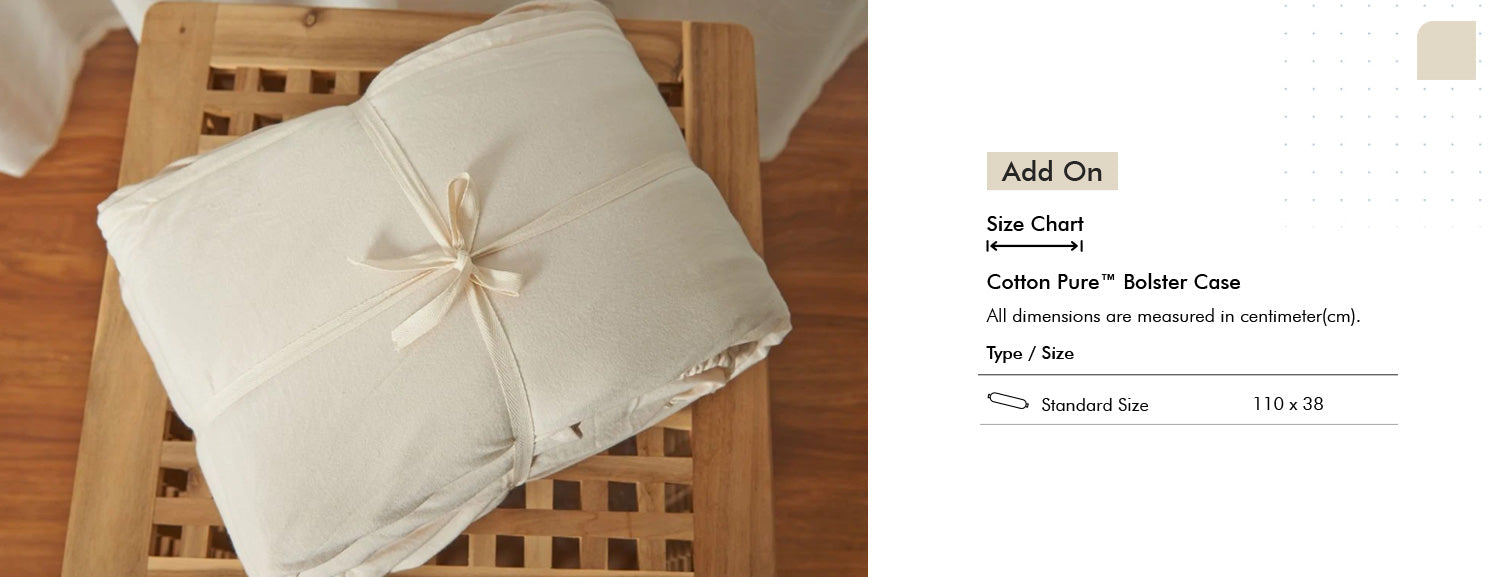 Cotton Pure? Milky Beige Jersey Cotton Quilt Cover Add On