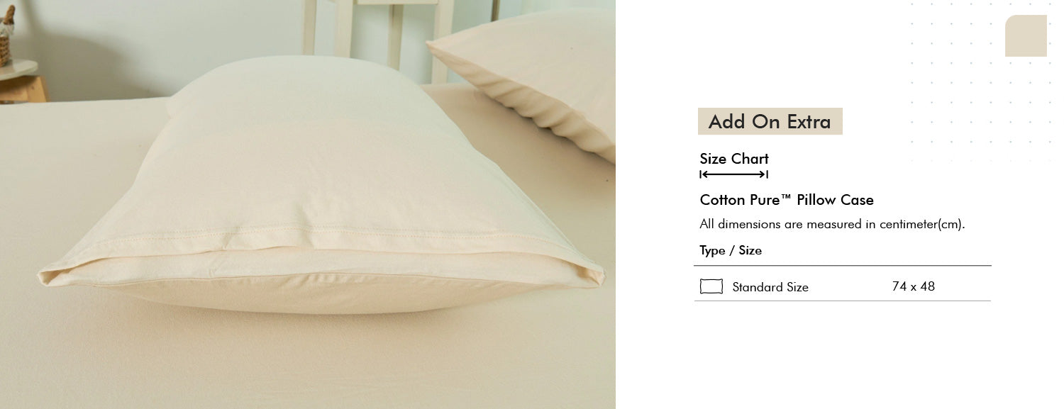 Cotton Pure? Milky Beige Jersey Cotton Quilt Cover Add On Extra