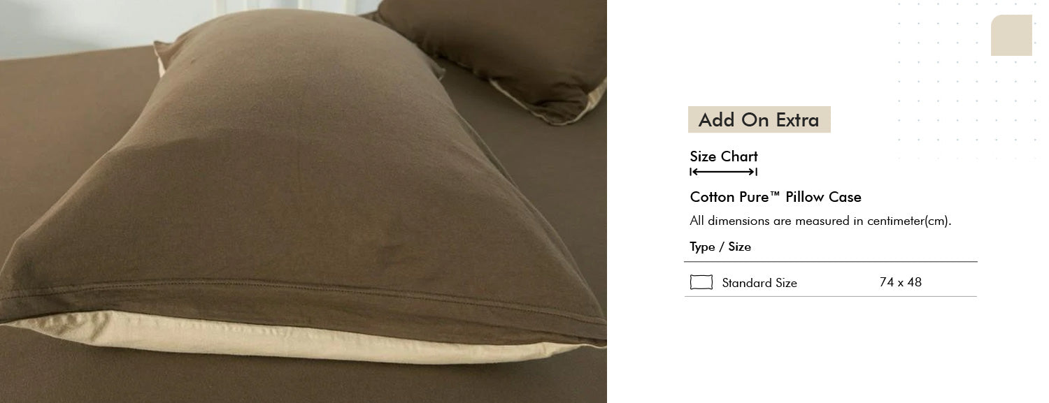 Cotton Pure? Coyote Brown Jersey Cotton Fitted Sheet Set Add On Extra