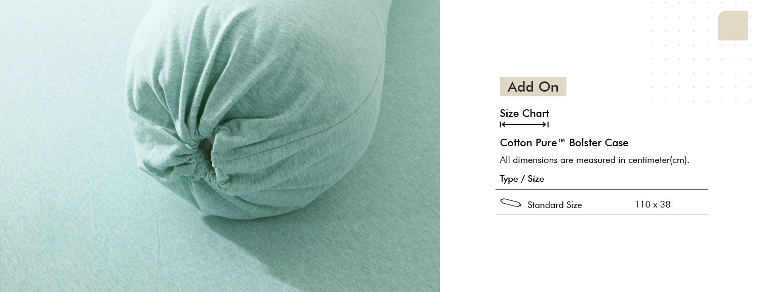 Cotton Pure? Pale Green Stripe Jersey Cotton Quilt Cover Add On