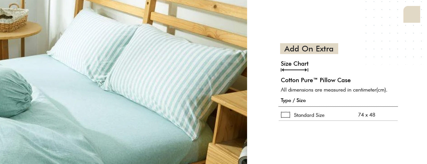 Cotton Pure? Pale Green Stripe Jersey Cotton Fitted Sheet Set Add On Extra