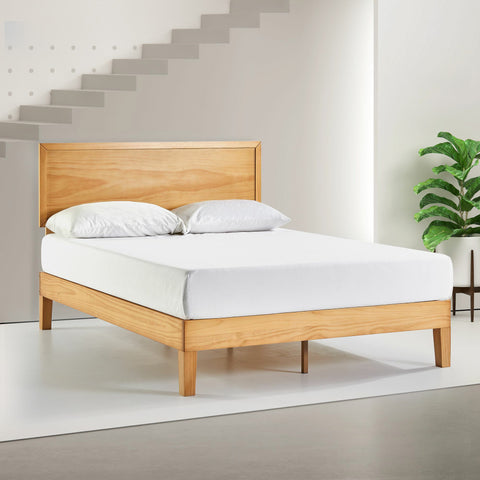 wooden bed frame