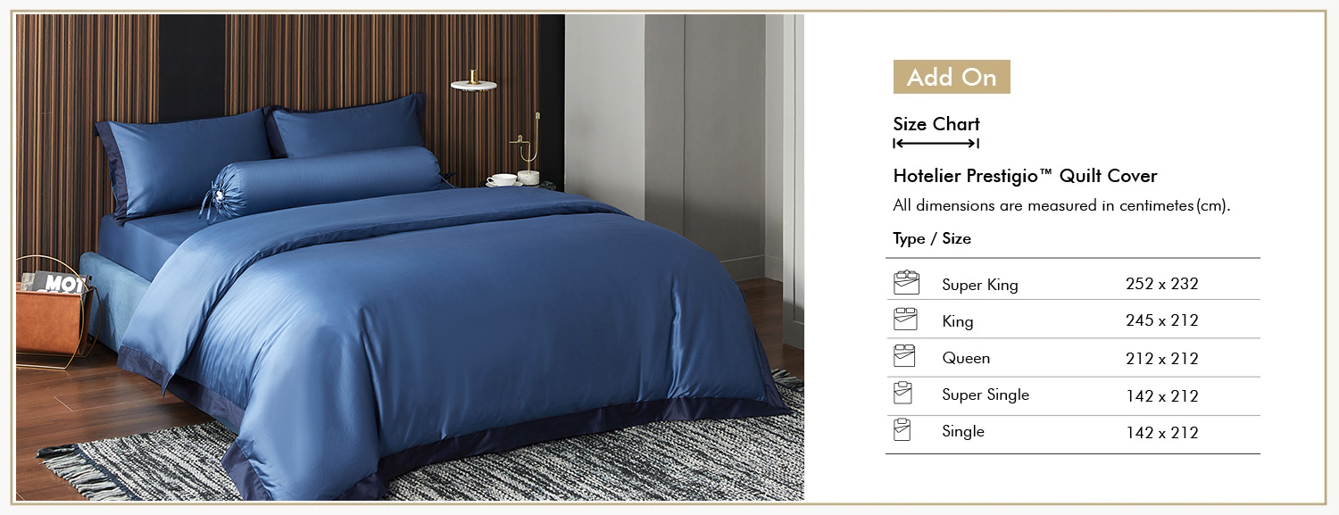 Hotelier Prestigio™ Supima Cotton Cyprus Blue Fitted Sheet Set Add On Size Chart