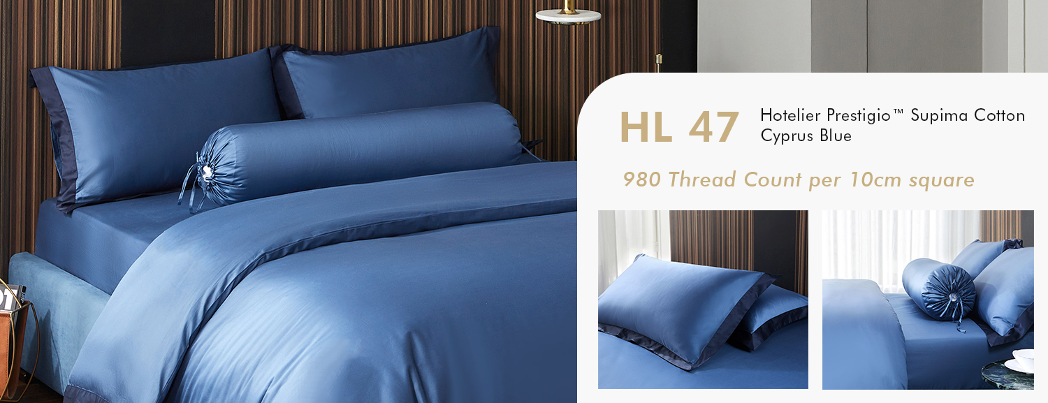 Hotelier Prestigio™ Supima Cotton Cyprus Blue Pillow Case HL 47