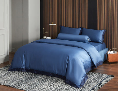 Hotelier Prestigio™ Supima Cotton Cyprus Blue Quilt Cover