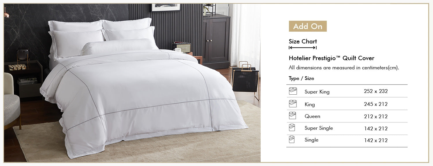 Hotelier Prestigio™ Alvar With Grey Cross Border Fitted Sheet Set Add On Size Chart