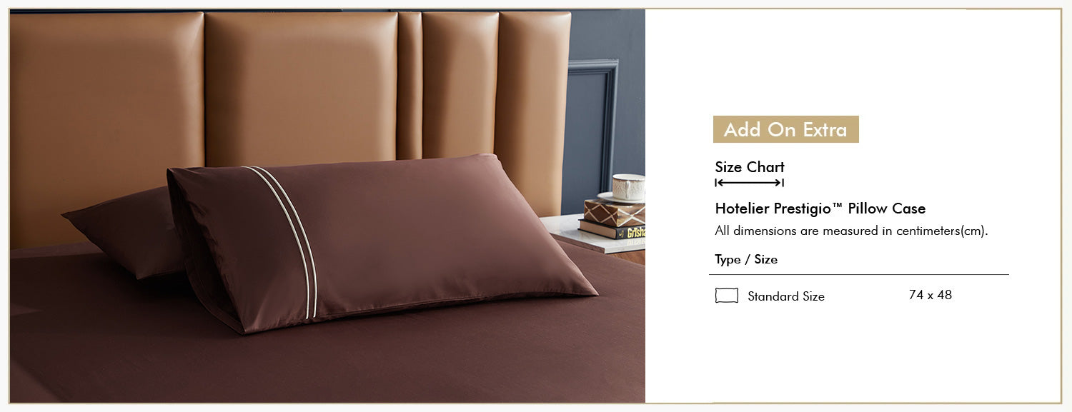 Hotelier Prestigio™ Bruno With Tawny Lines Fitted Sheet Set Add On Extra