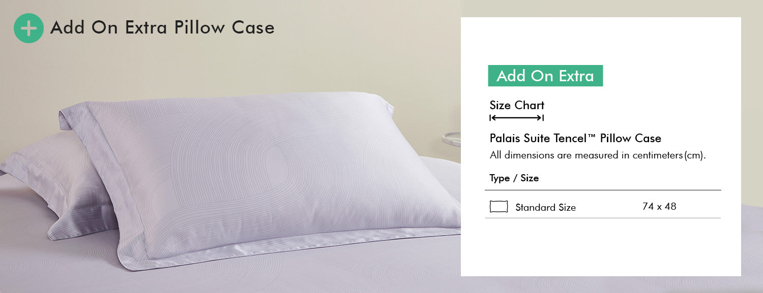 Palais Suite TENCEL™ Canyon Quilt Cover Add On Extra Pillow Case