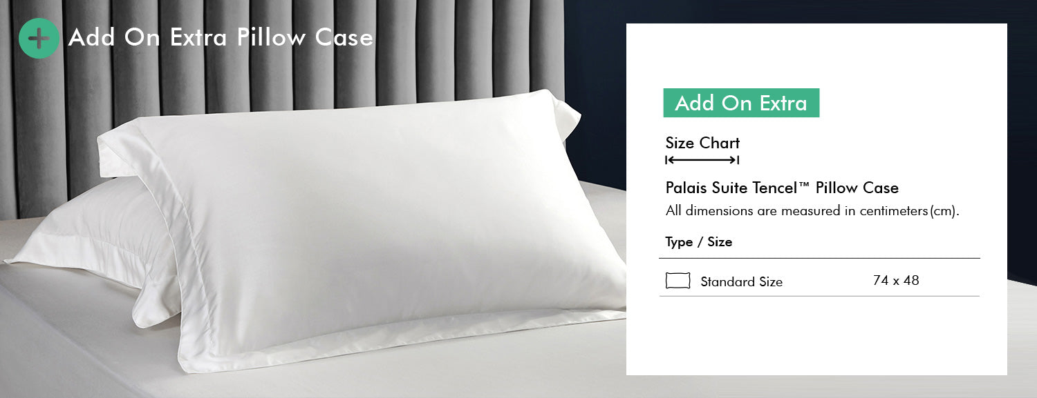 Palais Suite TENCEL™  Pearly White Quilt Cover Add On Extra Pillow Case