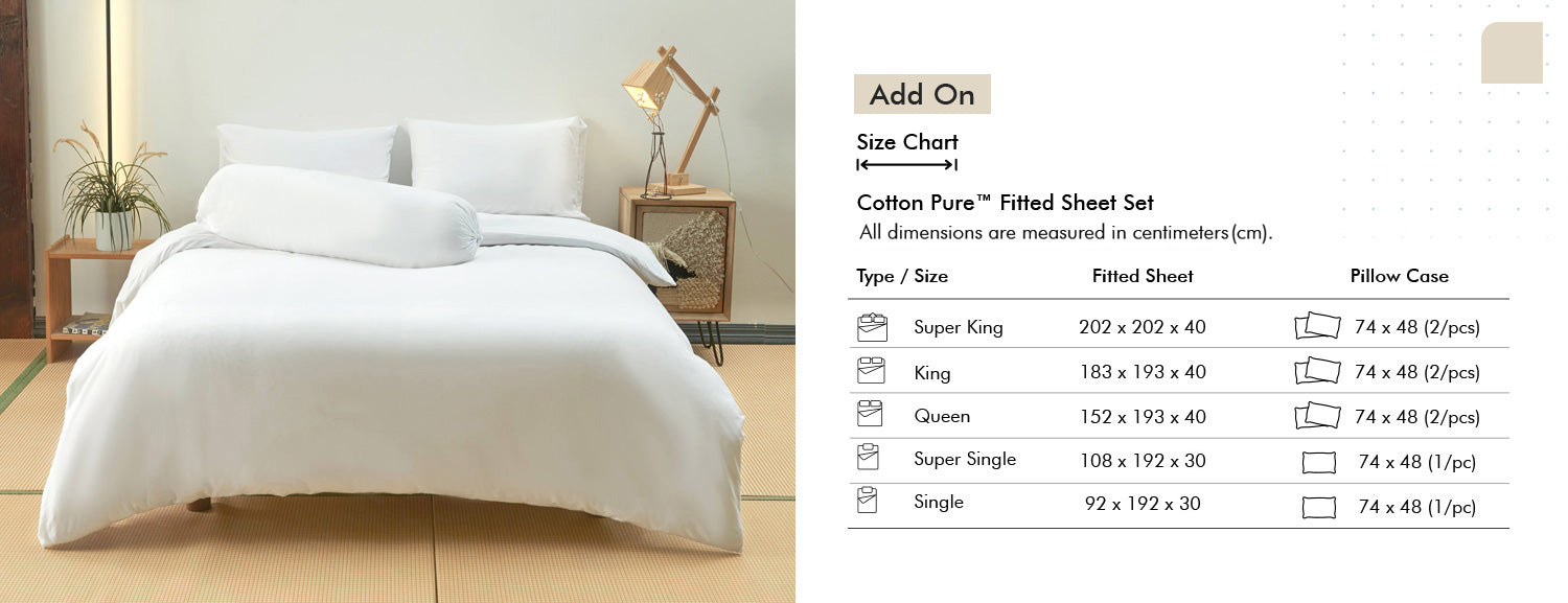 Cotton Pure? White Jersey Cotton Quilt Cover Contents