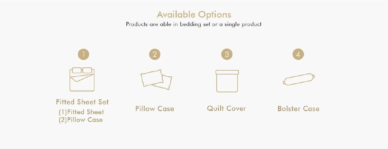 Hotelier Prestigio™ Onyx Black Pillow Case Available Options