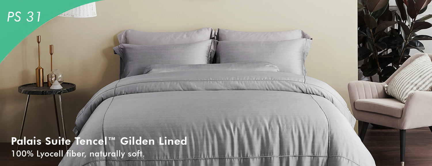 Palais Suite TENCEL™ Gilden Lined Fitted Sheet Set PS 31