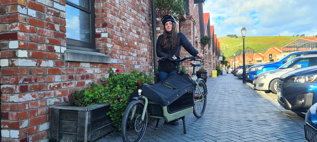 Julia loves her electric Bullitt cargo bike