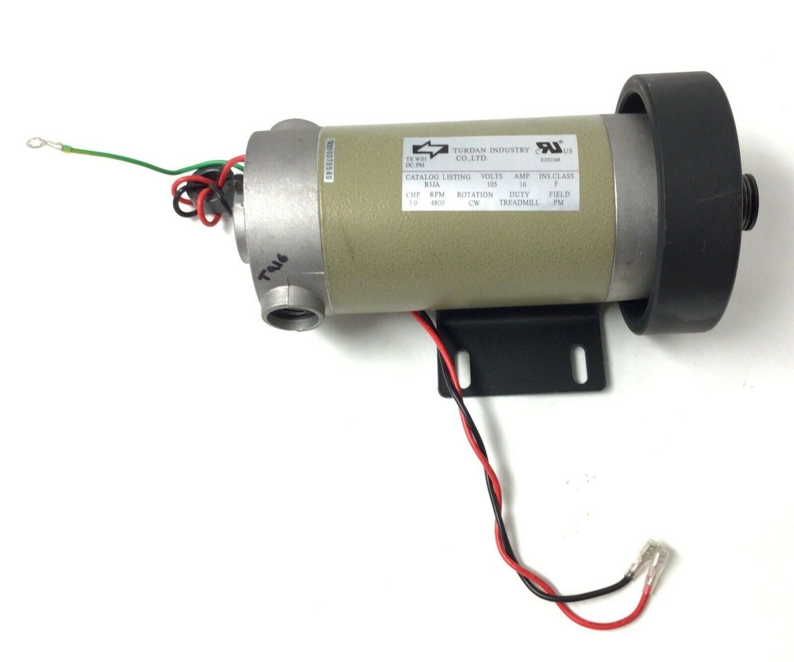 Nautilus T618 T616 Treadmill DC Drive Motor with Flywheel MFR-B3JA