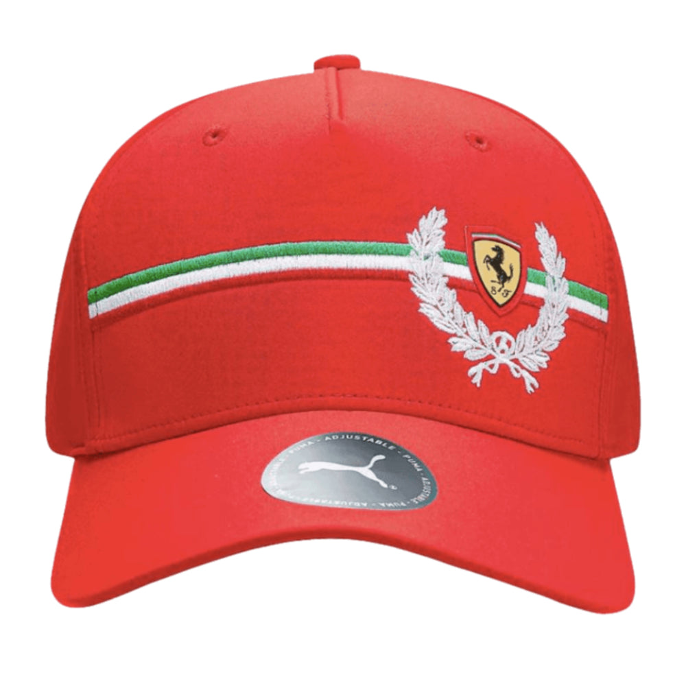 Gorra Ferrari Leclerc Monza Roja Unisex