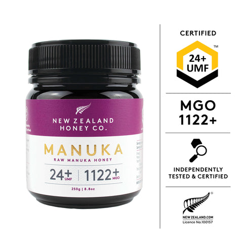 Manuka, honey, mgo, 1122, umf, newzealand, nz, nzhc, tested, certified, independent